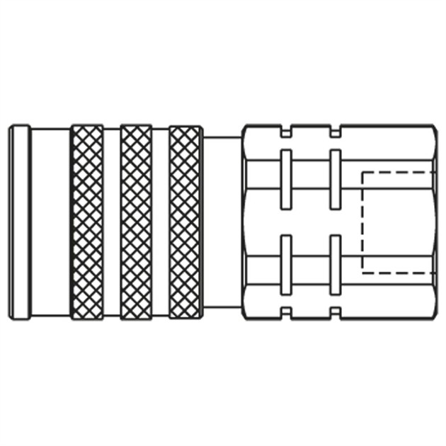 Flatface-koppling Hona Rostfritt IF-serien