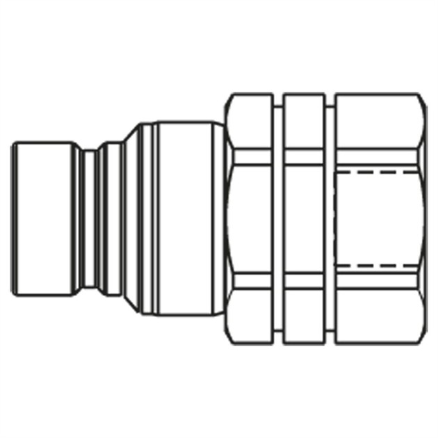Flatface-koppling Hane Rostfritt IF-serien
