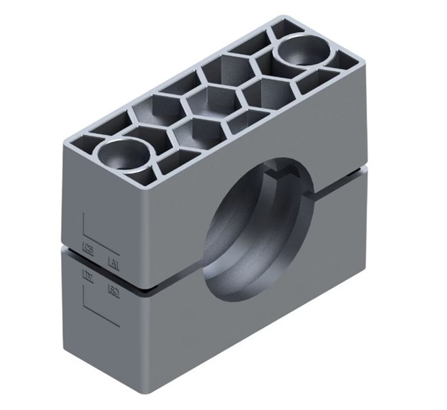 Rörklammer 60,3mm AL Tunga serien